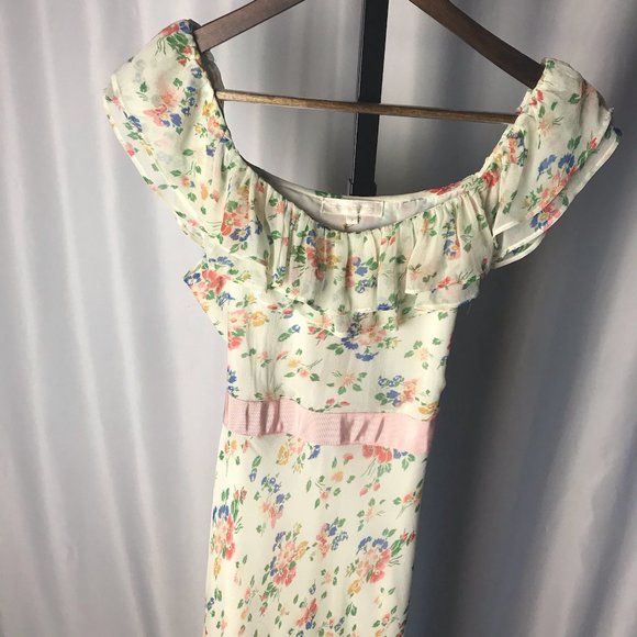 LoveShackFancy Faith Midi Dress in Floral Confetti - Picture 5 of 16